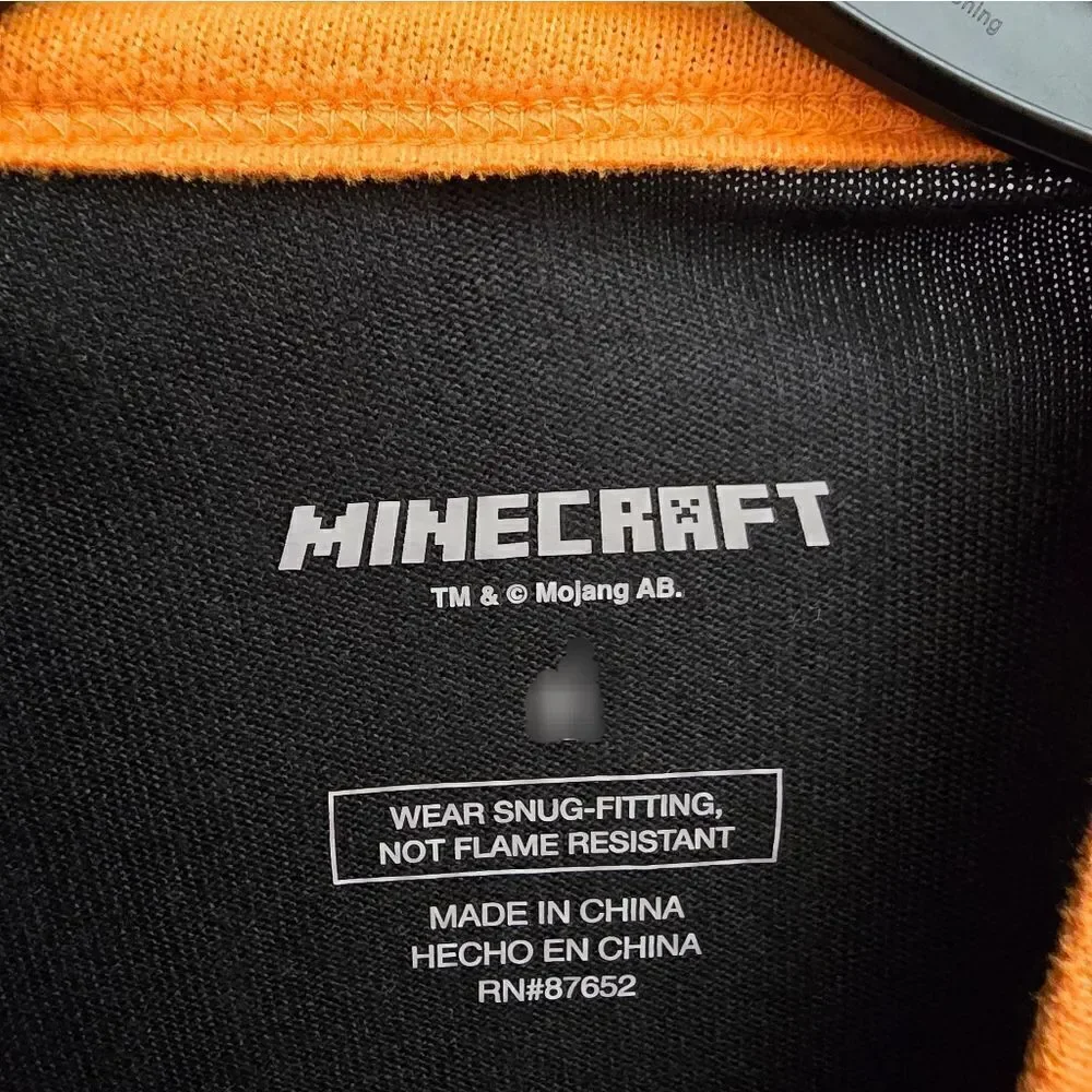 Minecraft Boys Halloween Glow in the Dark Long Sleeve & Pants Pajama Set